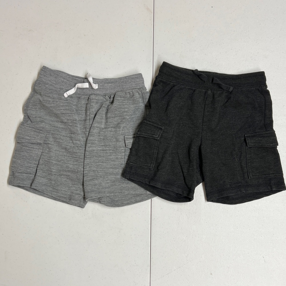 Jumping Beans Kids Grey and Black Shorts 5T